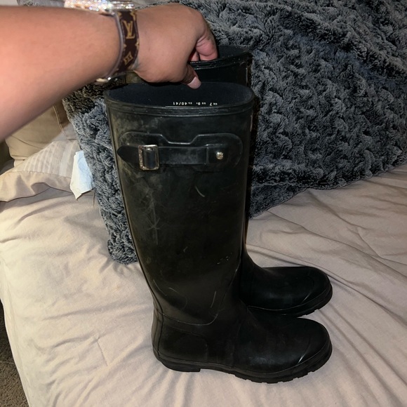 Black hunter rain boots - Picture 2 of 4